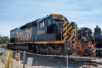 DRGW 5401 is seen on display at the Colorado Railroad Museum